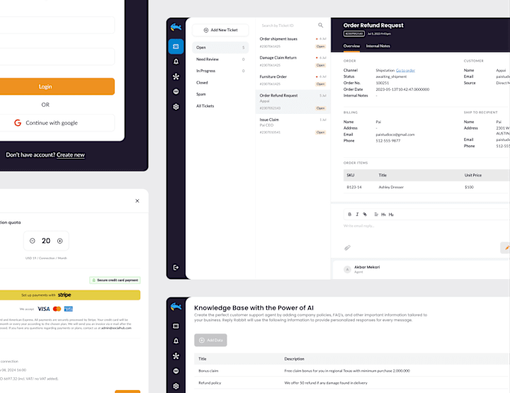 Cover image for ReplyRabbit - Train own AI model to build customer support Agent