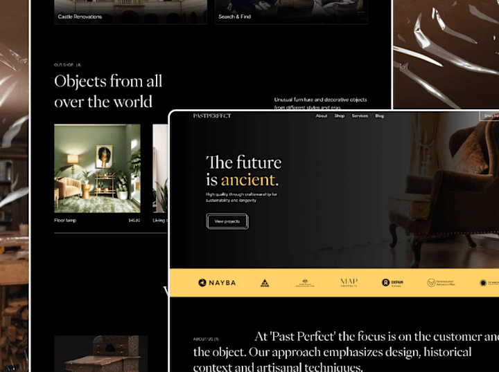 Cover image for PastPerfect Furniture Landing Page Redesign