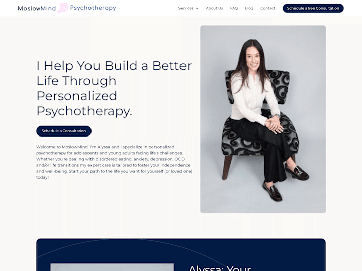 Cover image for MoslowMind Psychotherapy | Webflow Development