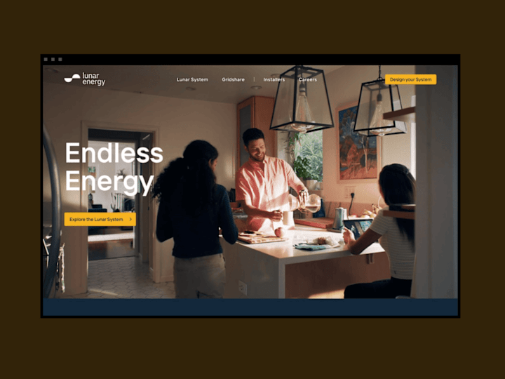 Cover image for Lunar Energy Website Redesign