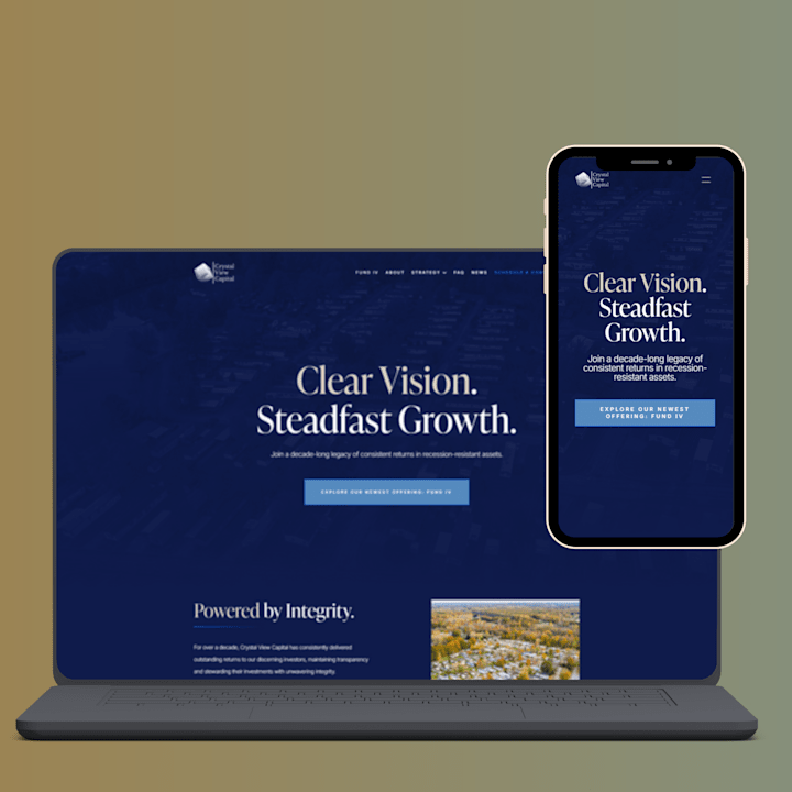 Cover image for Crystal View Capital Website Redesign