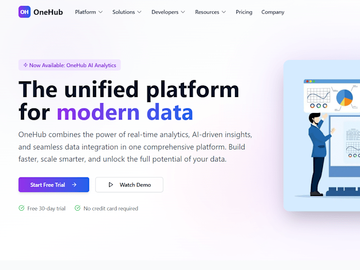 Cover image for OneHub Landing Page Demo