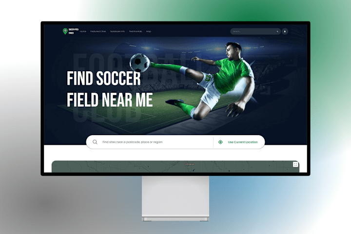 Cover image for Football landing page design
