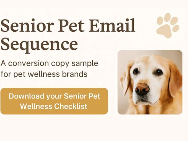 Cover image for Senior Pet Wellness Email Sequence