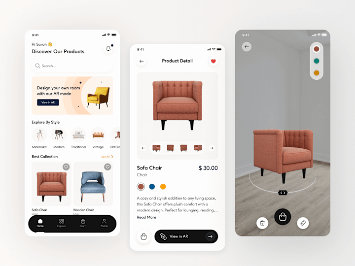 Cover image for Homely - Interior Furniture Store Mobile App :: Behance