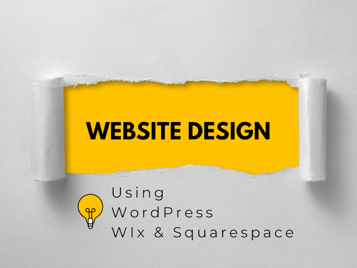 Cover image for I can design any type Website using Wix, WordPress & Squarespace