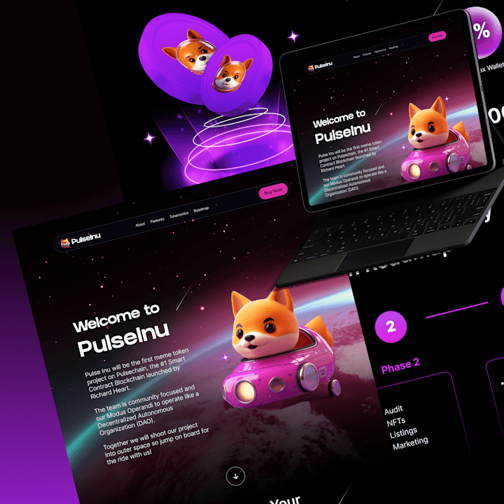 Cover image for Pulse Inu - Web3 Memecoin Website