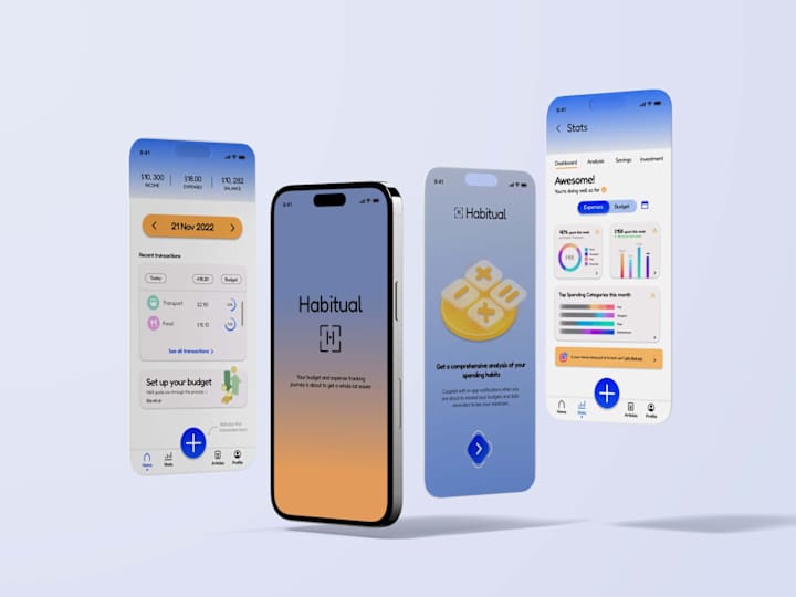 Cover image for Habitual | Expense Tracking App UI Design