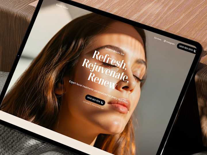 Cover image for Framer build for a facial salon
