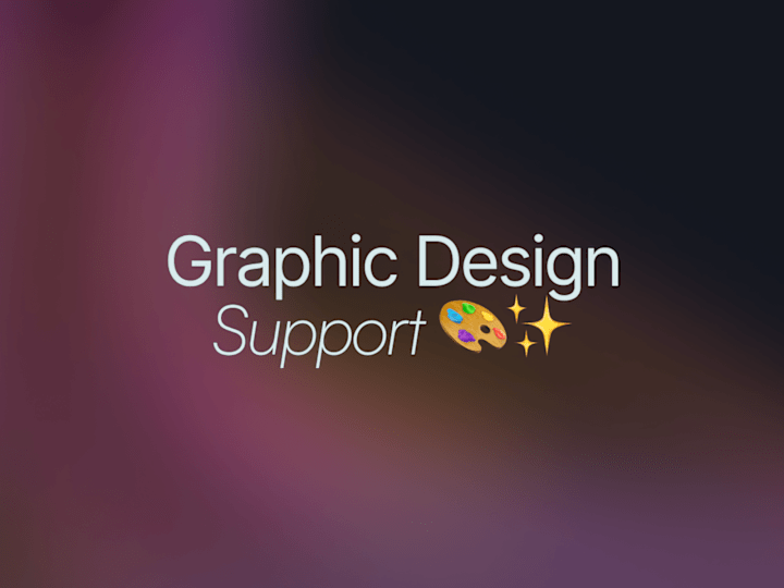 Cover image for Graphic Design Support