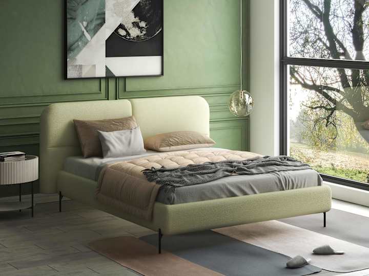 Cover image for 3d modeling and 3d visualization bed in the interior