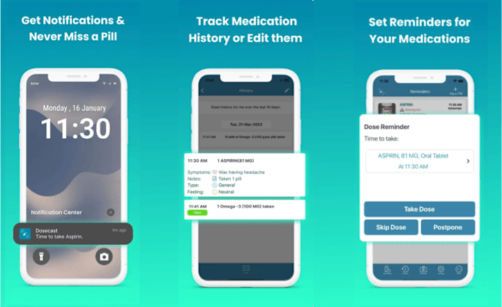 Cover image for Dosecast: Your Personal Pill Reminder and Medication Management 