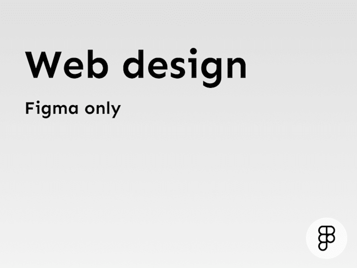 Cover image for Web design - landing page