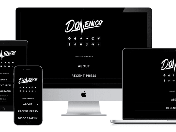 Cover image for Website for a NYC Musician