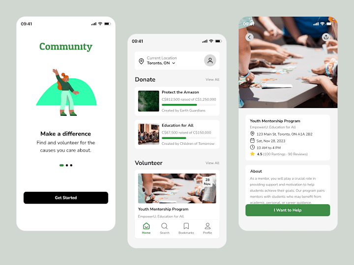 Cover image for COMMUNITY - Responsive Volunteering App