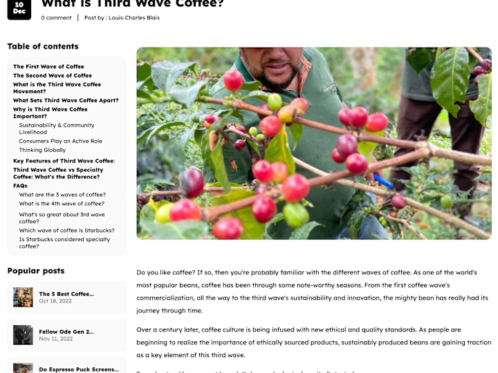 Cover image for What is Third Wave Coffee? - Longform SEO Blog