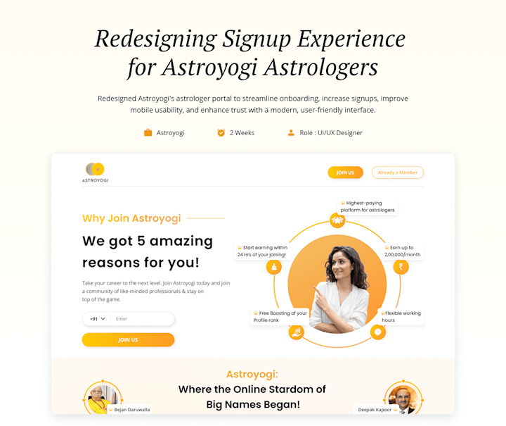 Cover image for Astrologer Website Redesign