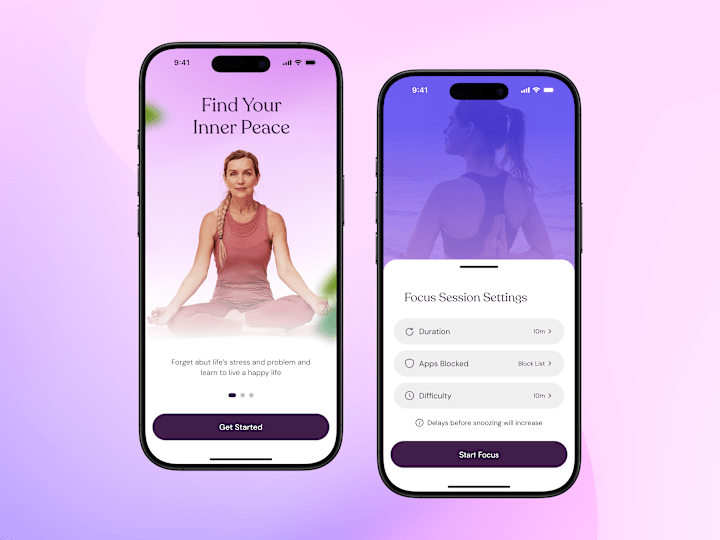Cover image for Meditation Mobile App UI Design