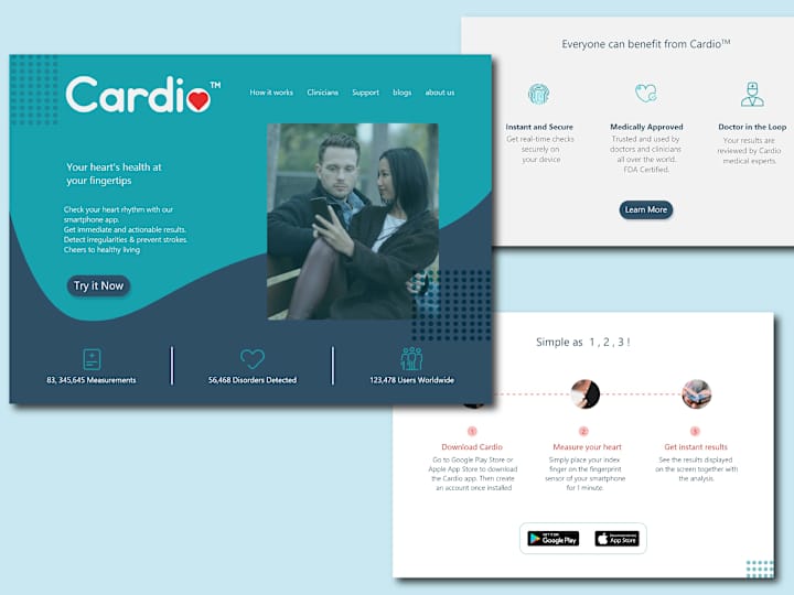 Cover image for Cardio Landing Page