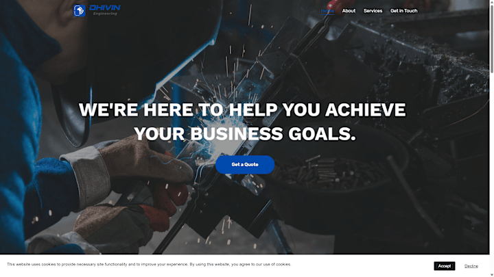 Cover image for Dhivin Engineering Website Development