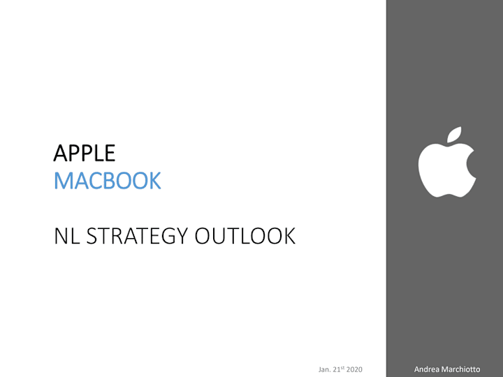 Cover image for Apple NL MacBook Strategy Outlook