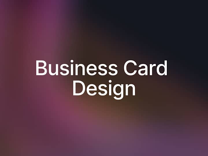 Cover image for Business Card