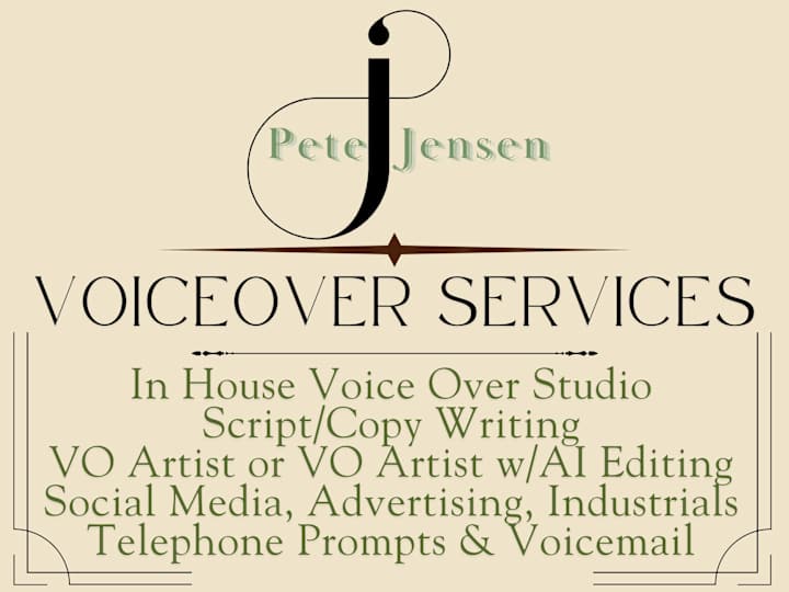 Cover image for Voiceover or AI VO for Telephone, Social Media Advertising