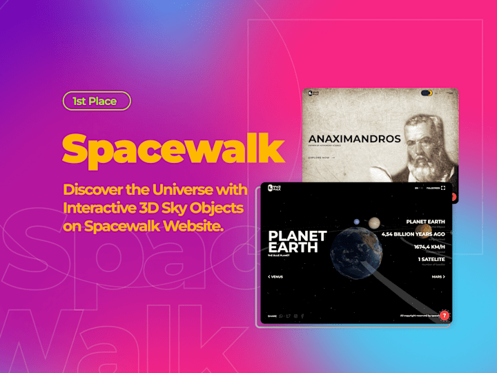 Cover image for Spacewalk Website Design - 1st Place Winner for Astronomy Edu