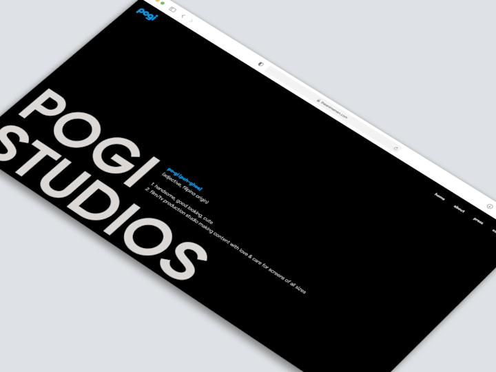 Cover image for Pogi Studios Website