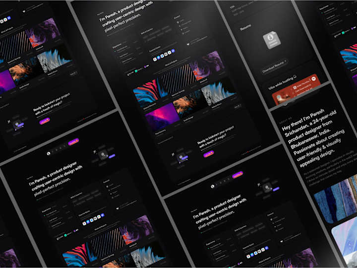 Cover image for Portfolio Website (Figma+Framer)