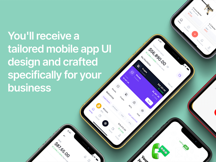 Cover image for Get a tailored mobile app UI design specifically for your brand