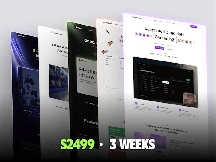 Cover image for Framer Landing Page Projects - $2499 | 3 Weeks