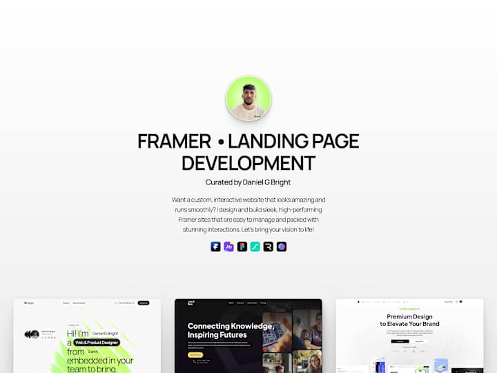 Cover image for Framer • Landing Page Development