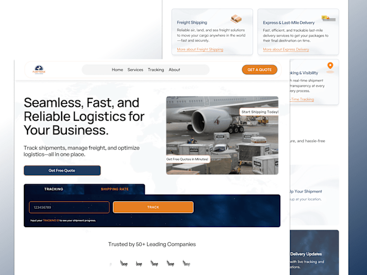 Cover image for FleetEdge – Premium Logistics Website Template