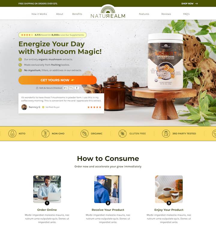 Cover image for NatureAlm Landing Page