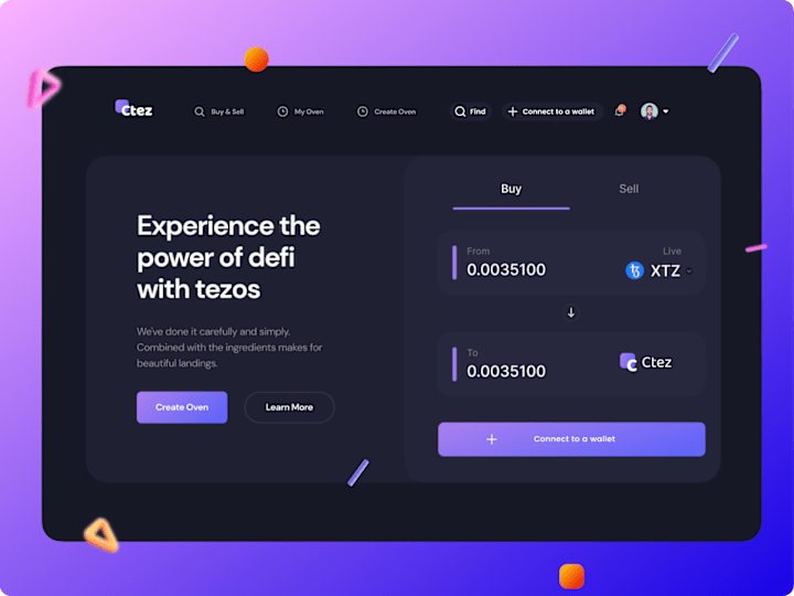 Cover image for Defi Crypto Exchange Dashboard Ui