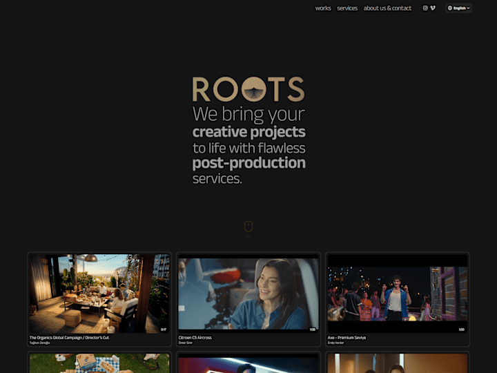 Cover image for rootsfx | Post Production Company