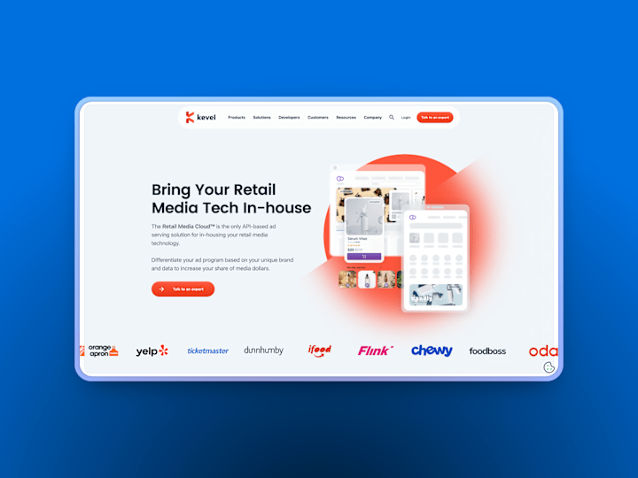 Cover image for Kevel - website redesign & Webflow development