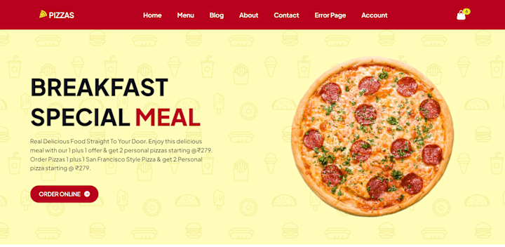 Cover image for React Responsive Restaurant Website