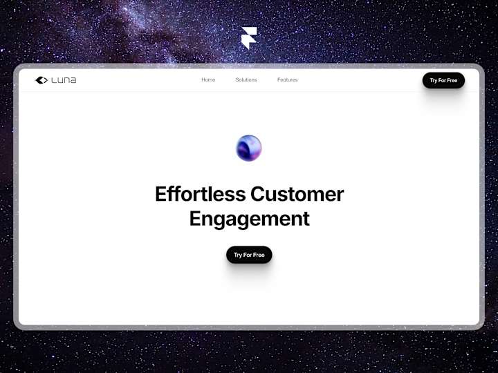 Cover image for Luna AI - Minimalist Framer Landing page