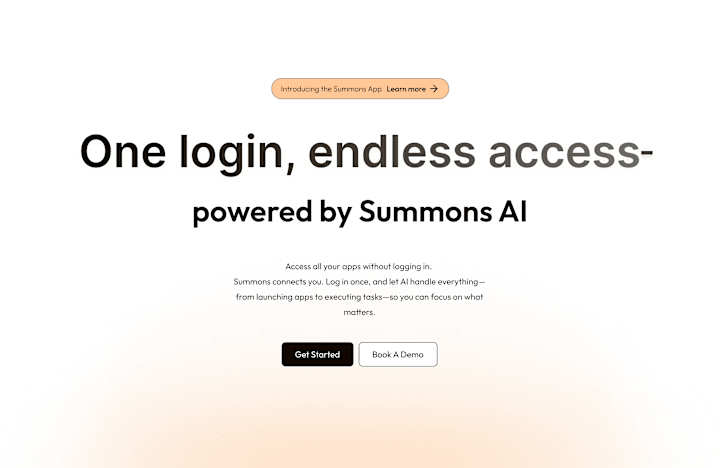 Cover image for Summons AI Landing Page