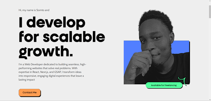 Cover image for Interactive Portfolio Website