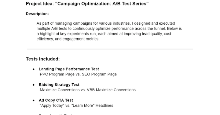 Cover image for Campaign Optimization through A/B Testing