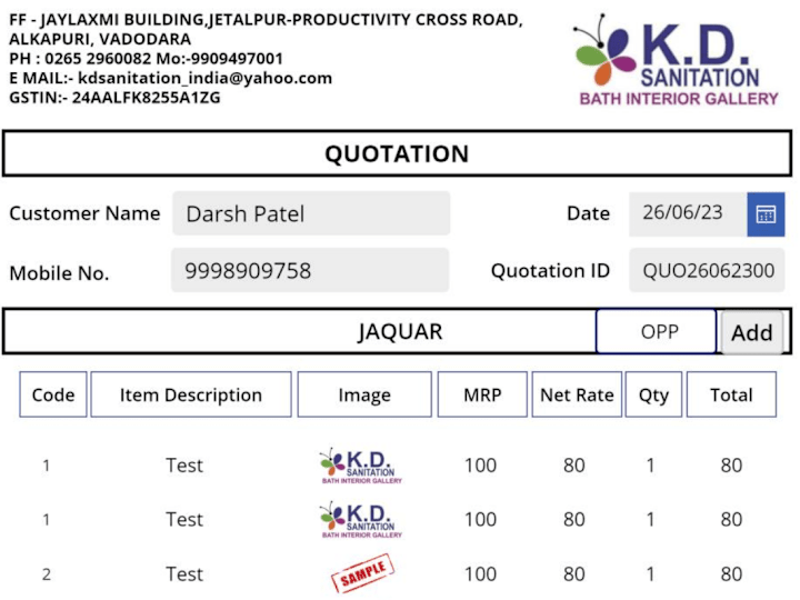 Cover image for Quotation Maker Application