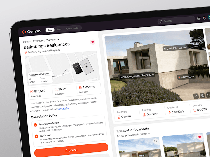 Cover image for Oemah - Real Estate SaaS Dashboard