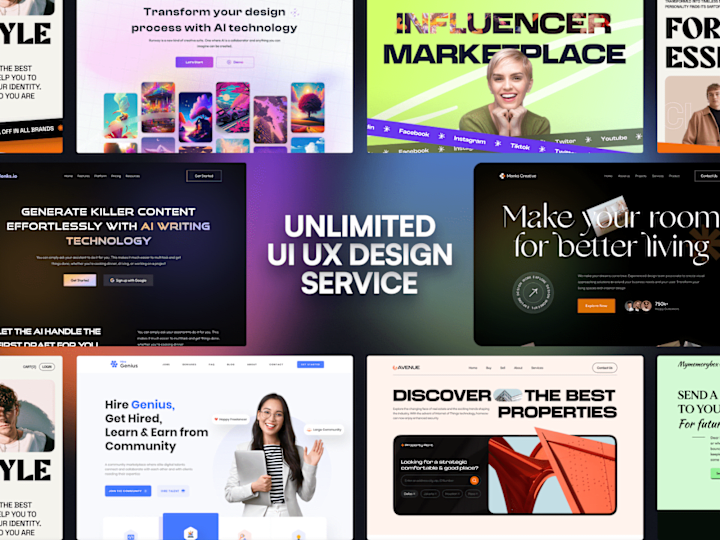 Cover image for Unlimited UI UX Design Service