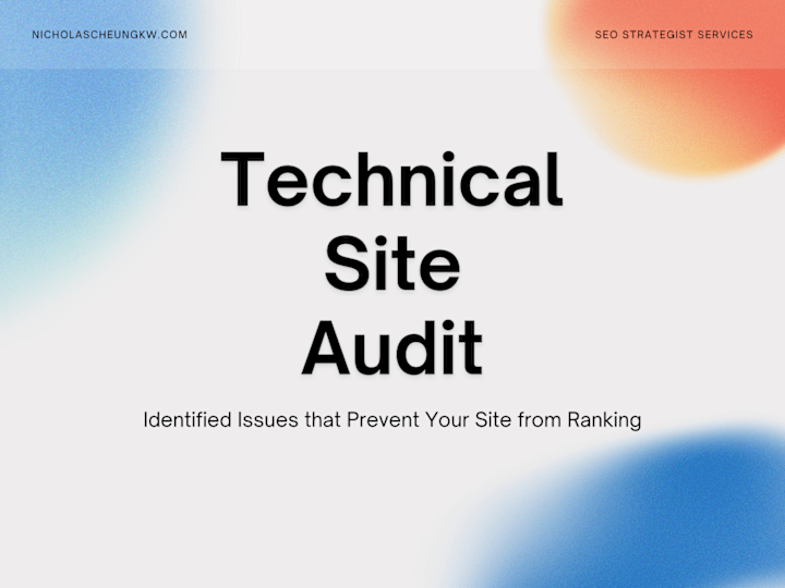 Cover image for Technical Site Audit