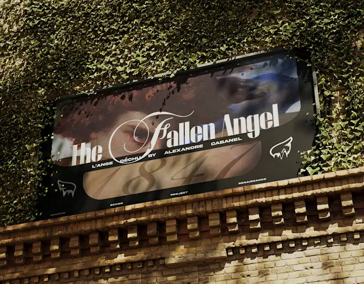 Cover image for "The Fallen Angel" - Visual & Poster Design