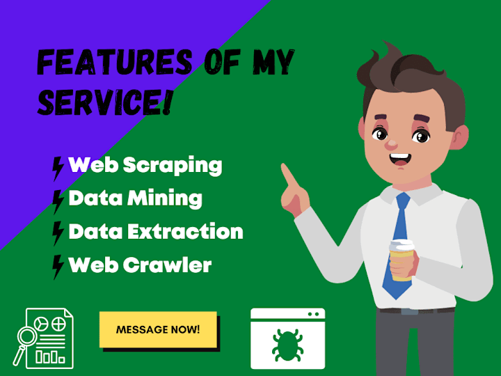 Cover image for Web Scraping, Crawling, and Data Extraction Services with Python