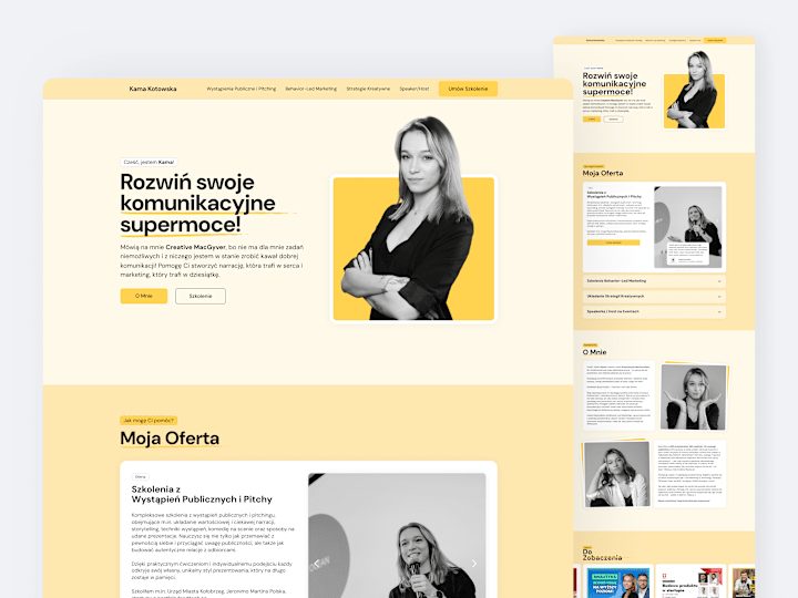 Cover image for Kama Kotowska - Landing Page Design